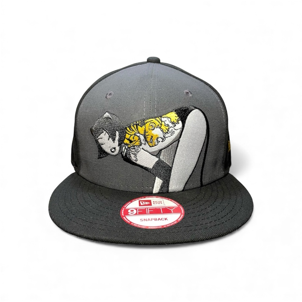 New Era 9FIFTY Tokidoki Snapback Cap Hat Asian Cat Girl Tiger Back Tattoo NWOT